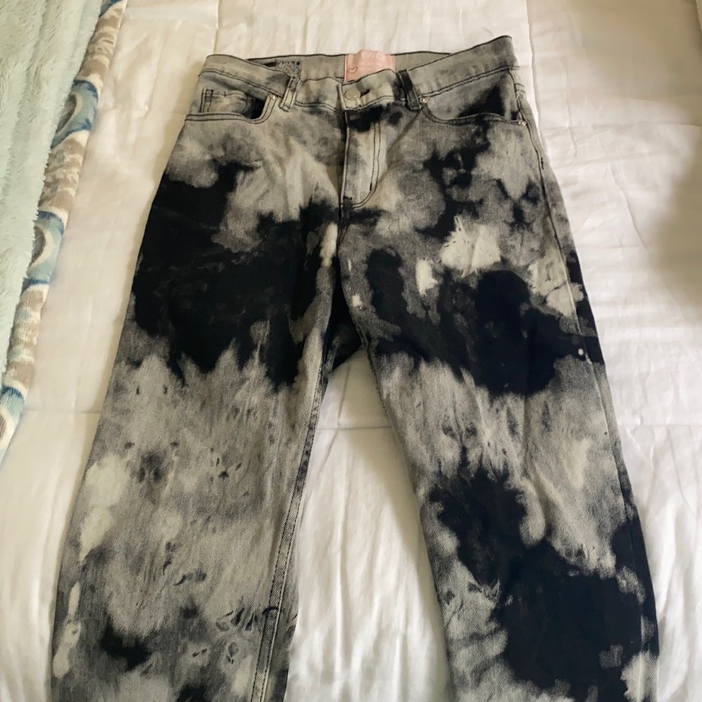 Revice tie die denim jeans